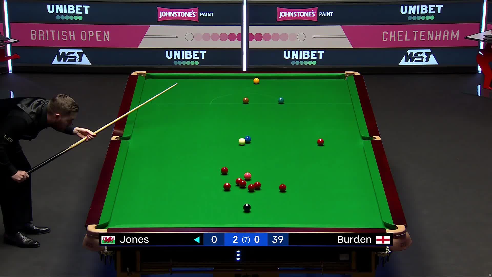  杰克·琼斯VS阿尔菲·伯顿2024斯诺克英国公开赛 清流