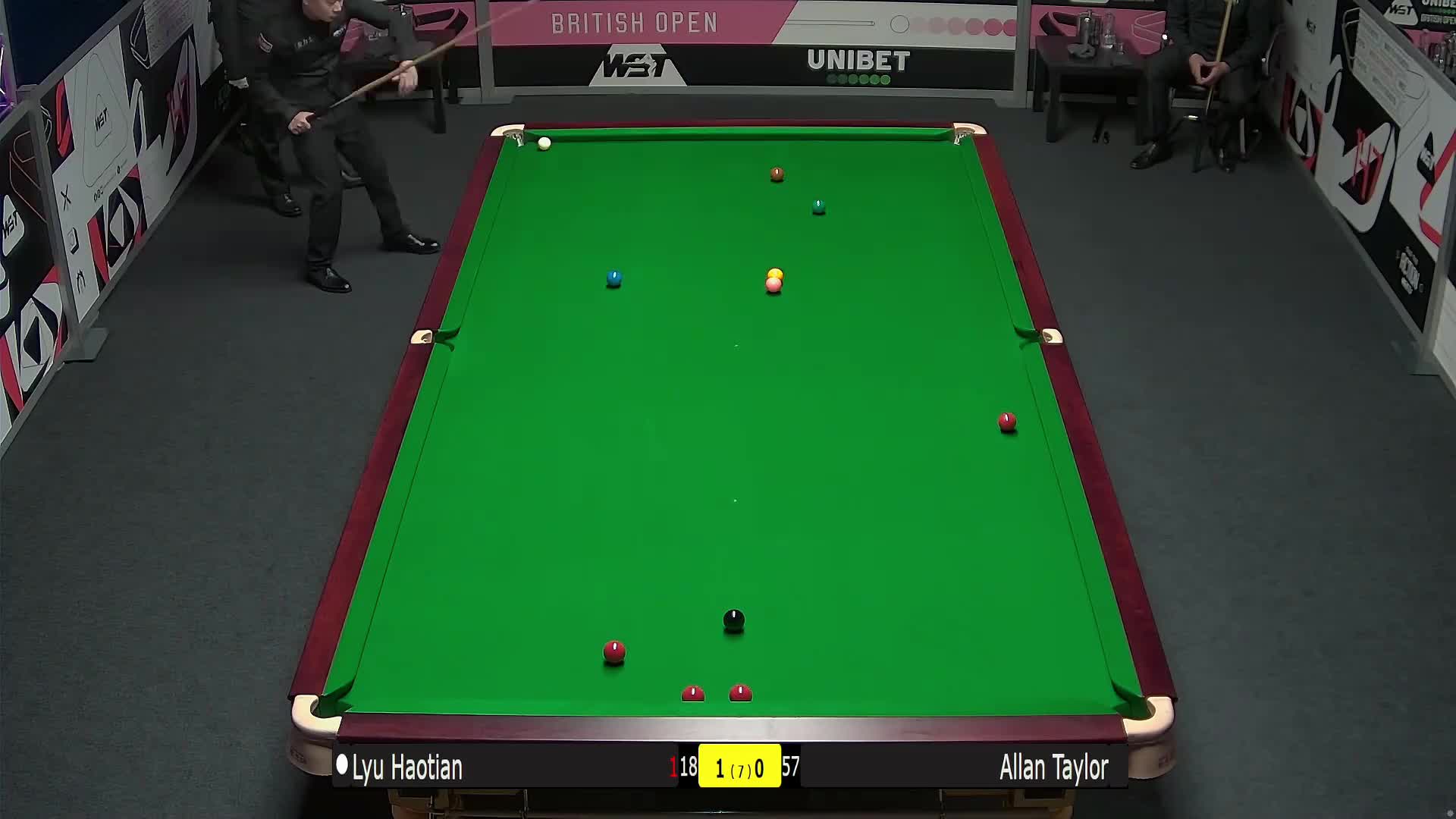艾伦·泰勒VS吕昊天2024斯诺克英国公开赛 清流