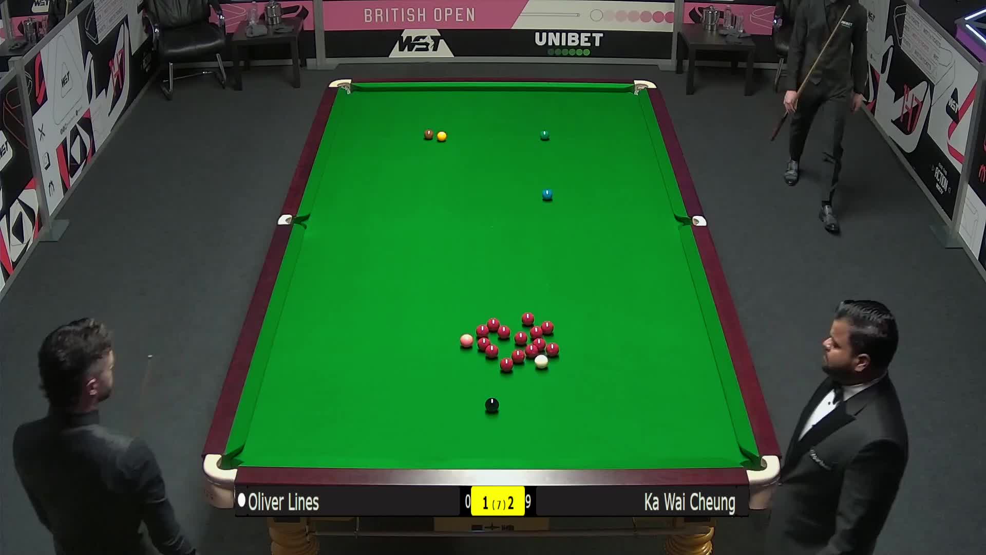  张家玮VS奥利弗·莱恩斯2024斯诺克英国公开赛 清流