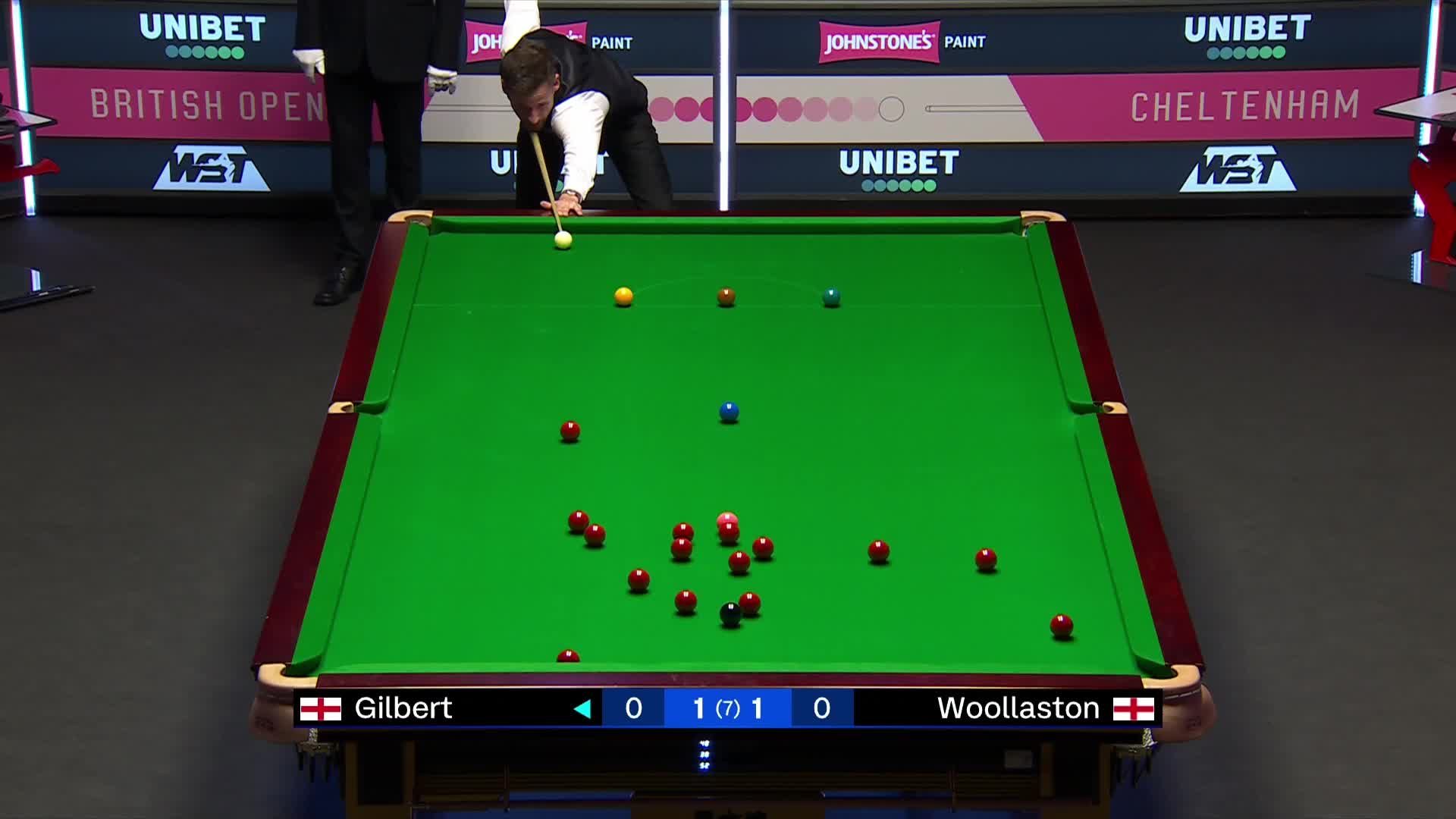 大卫·吉尔伯特		VS		本·沃拉斯顿2024斯诺克英国公开赛 清流