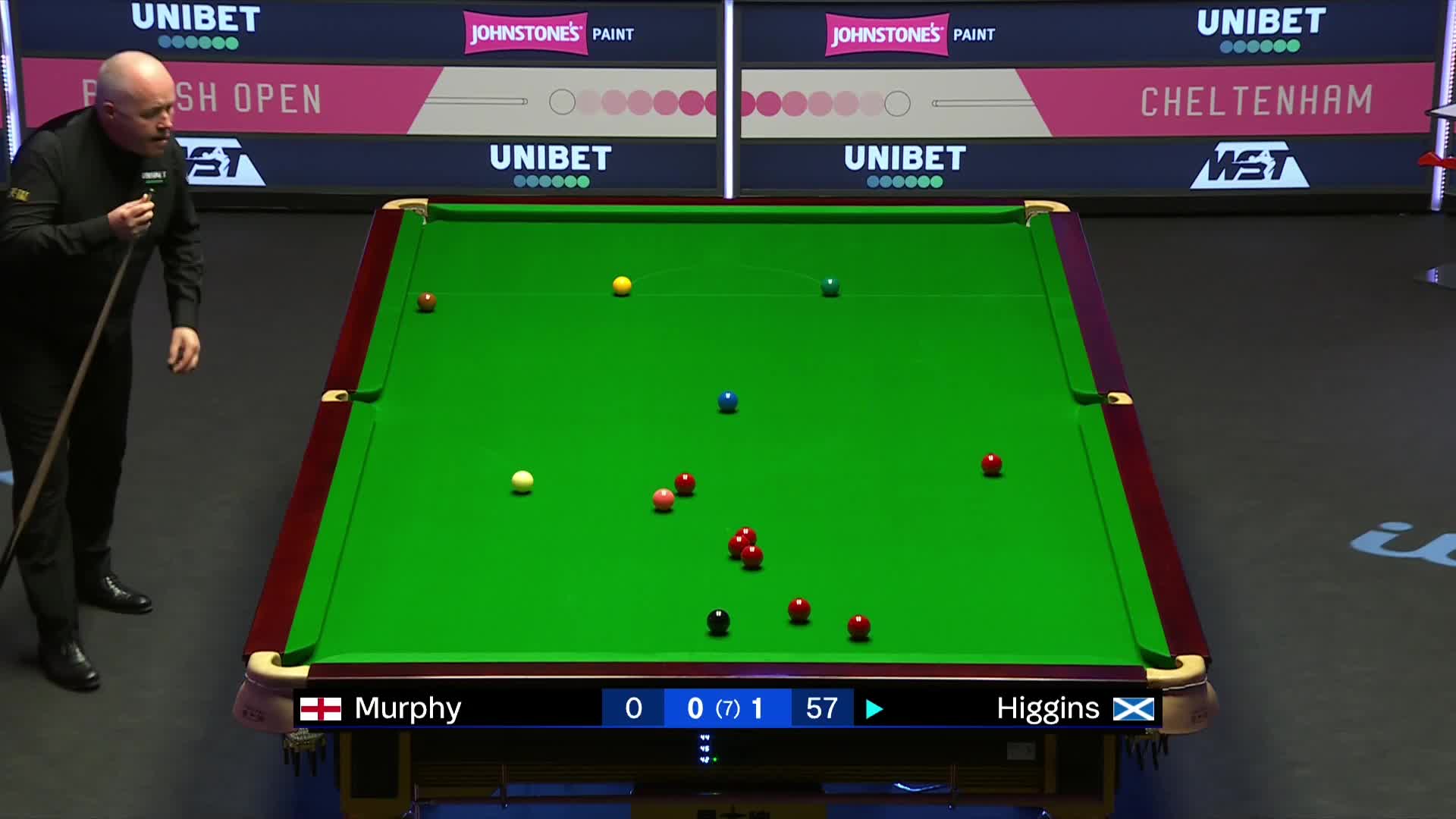 约翰·希金斯VS肖恩·墨菲2024斯诺克英国公开赛 清流