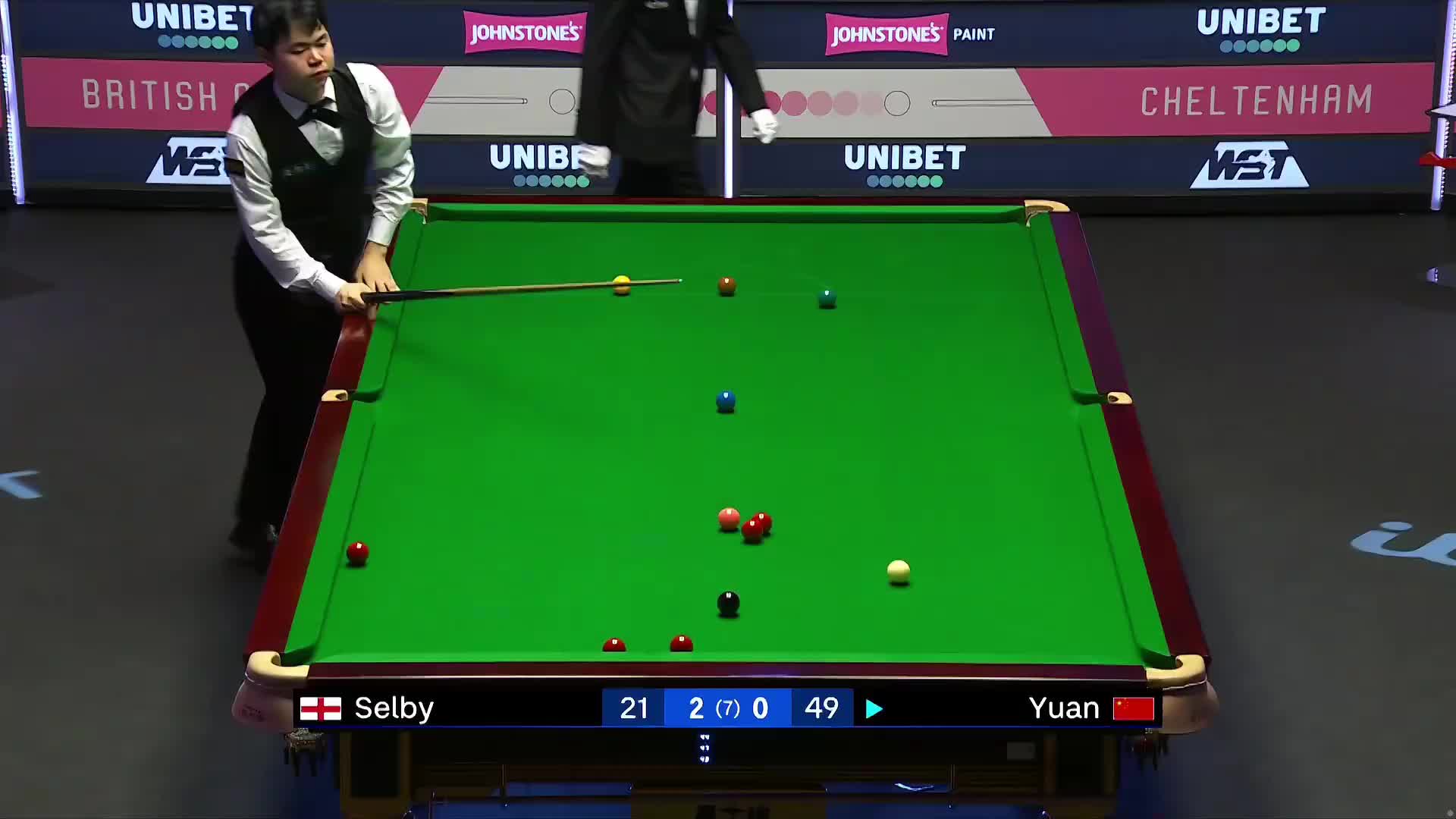 袁思俊VS马克·塞尔比2024斯诺克英国公开赛 清流