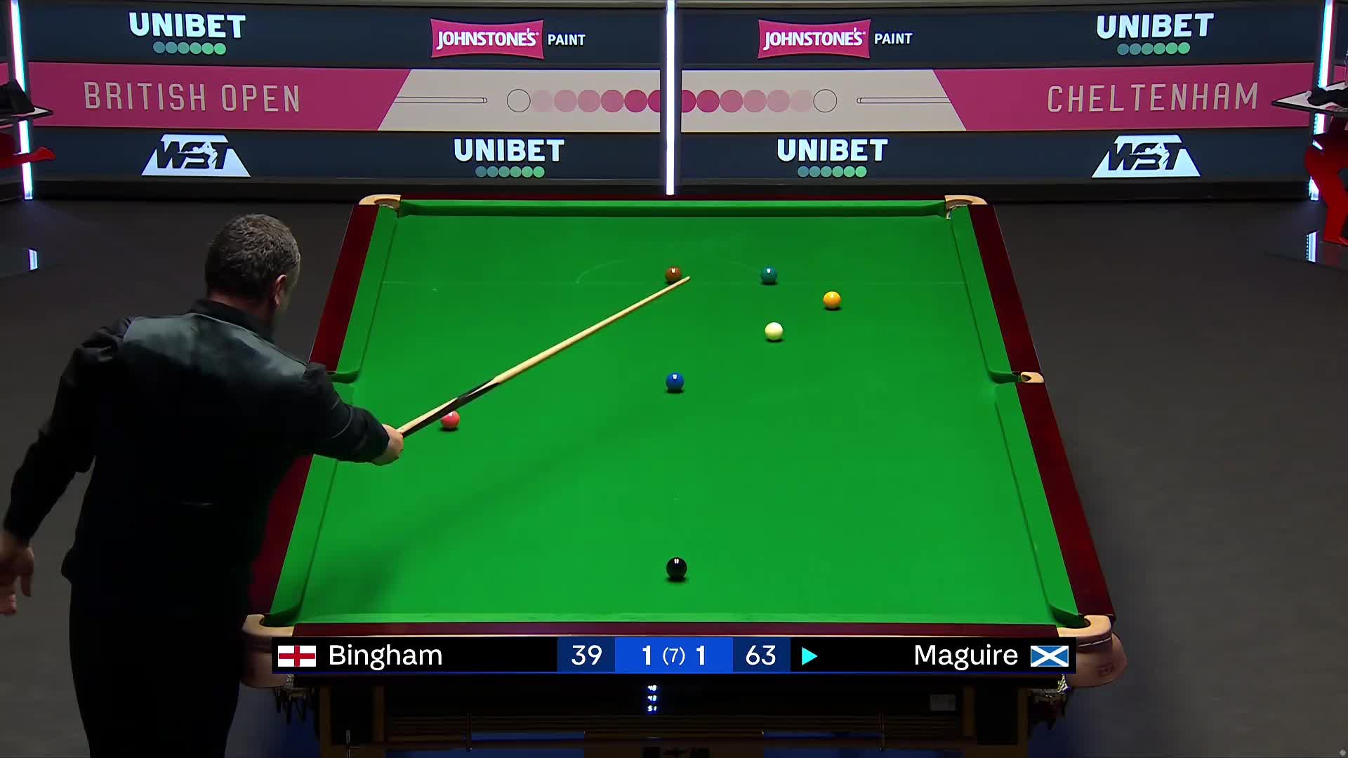 斯图尔特·宾汉姆VS	斯蒂芬·马奎尔2024斯诺克英国公开赛 清流