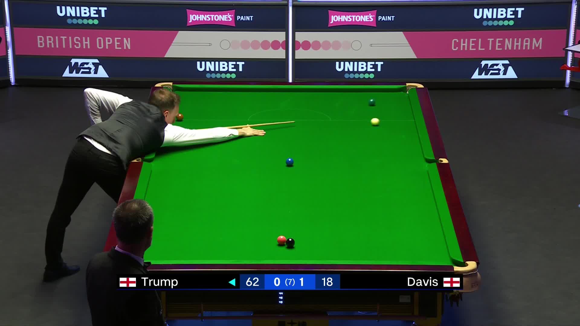 马克·戴维斯VS贾德·特鲁姆普 2024斯诺克英国公开赛 清流