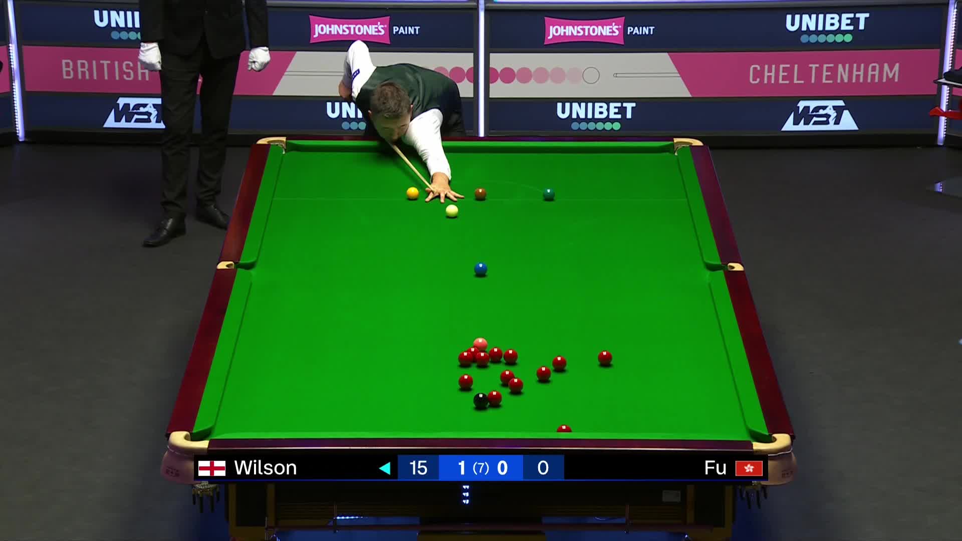 傅家俊VS凯伦·威尔逊2024斯诺克英国公开赛 清流