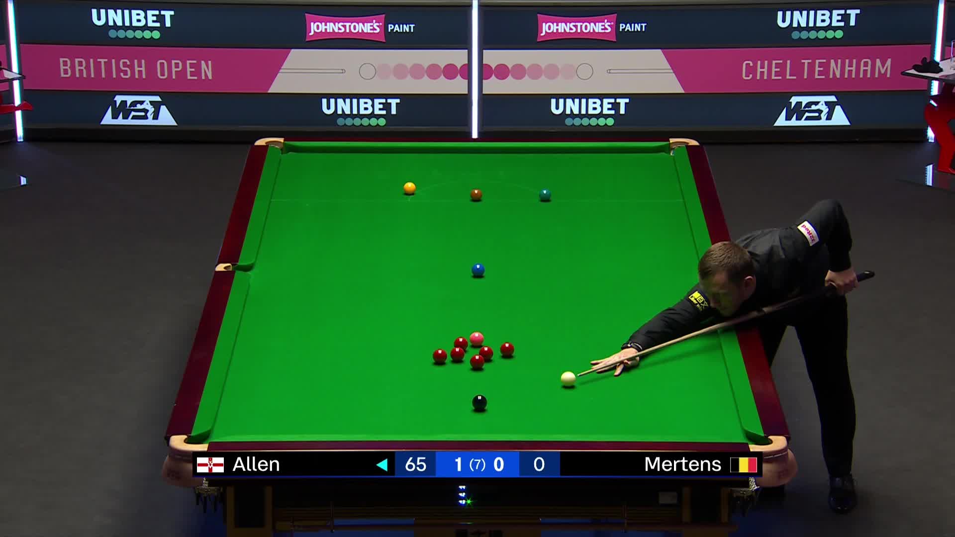 本·米尔滕斯VS马克·艾伦2024斯诺克英国公开赛 清流