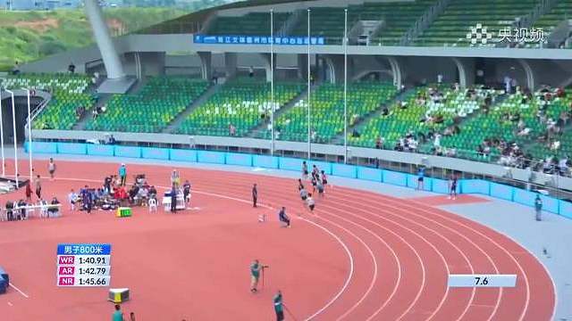 9月13日至16日，2024年全国田径锦标赛在衢州举行。今天上午，“田径悍匪”天台奚枭横以1分49秒