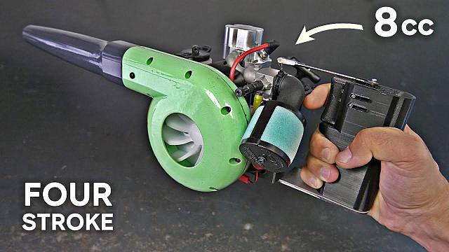 【JohnnyQ90】制造世界上最小的汽油吹叶机！