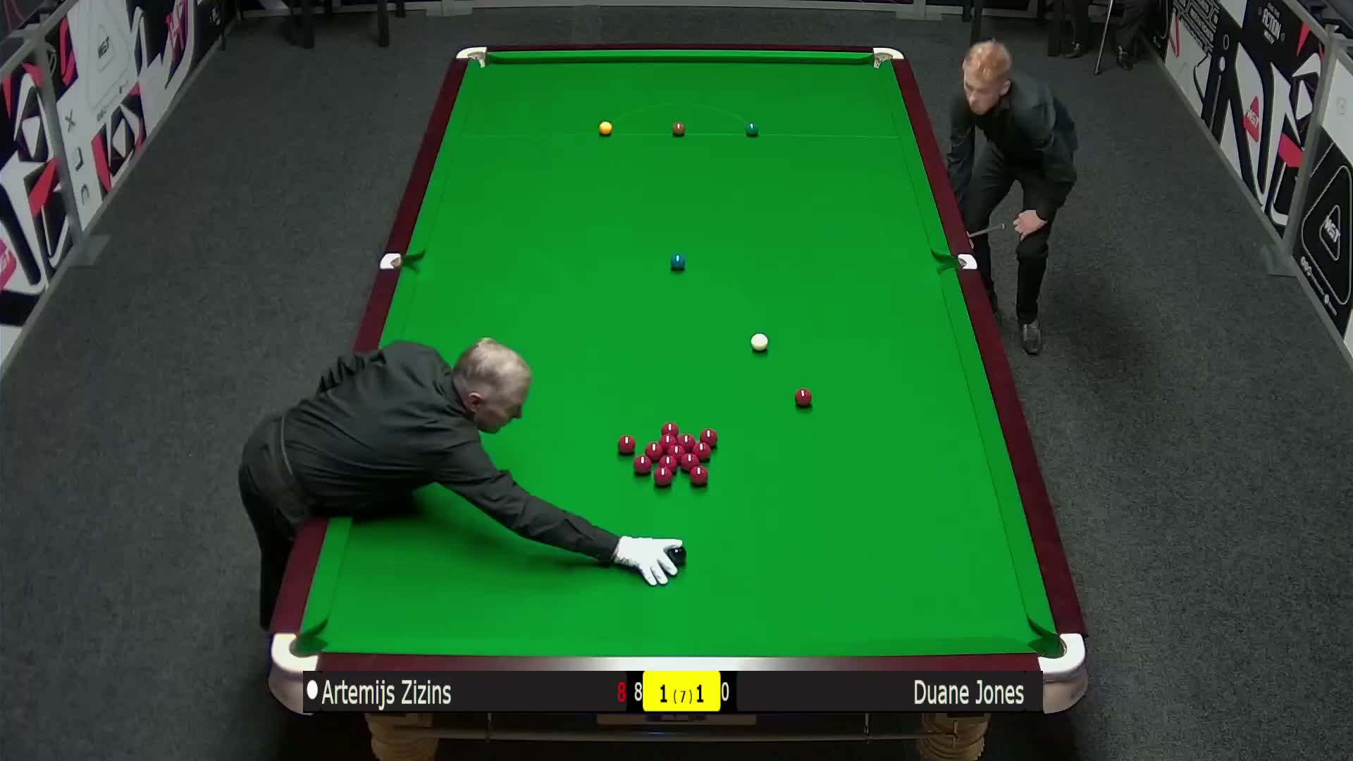 阿特米吉斯·齐津斯		VS		杜恩·琼斯 2024斯诺克2024斯诺克北爱尔兰公开赛资格赛 清流