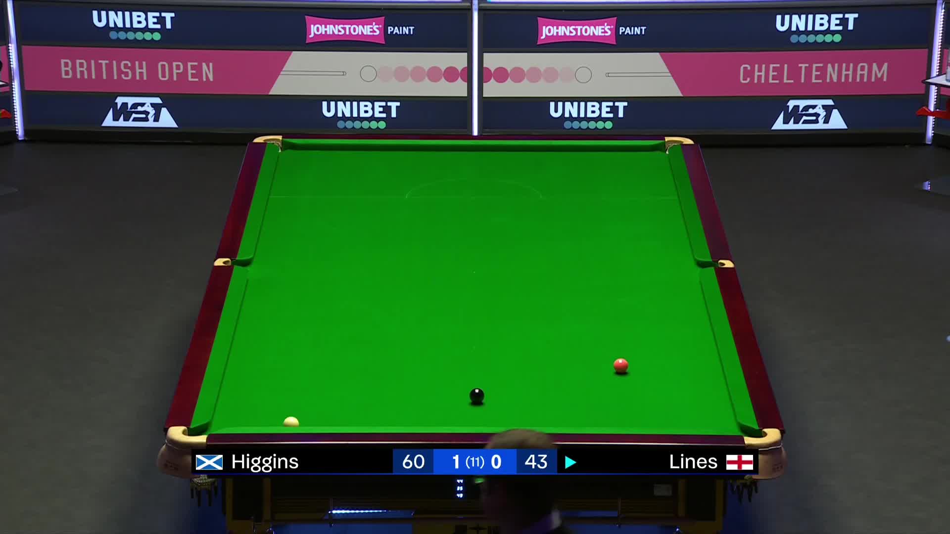 约翰·希金斯VS奥利弗·莱恩斯2024斯诺克英国公开赛 清流