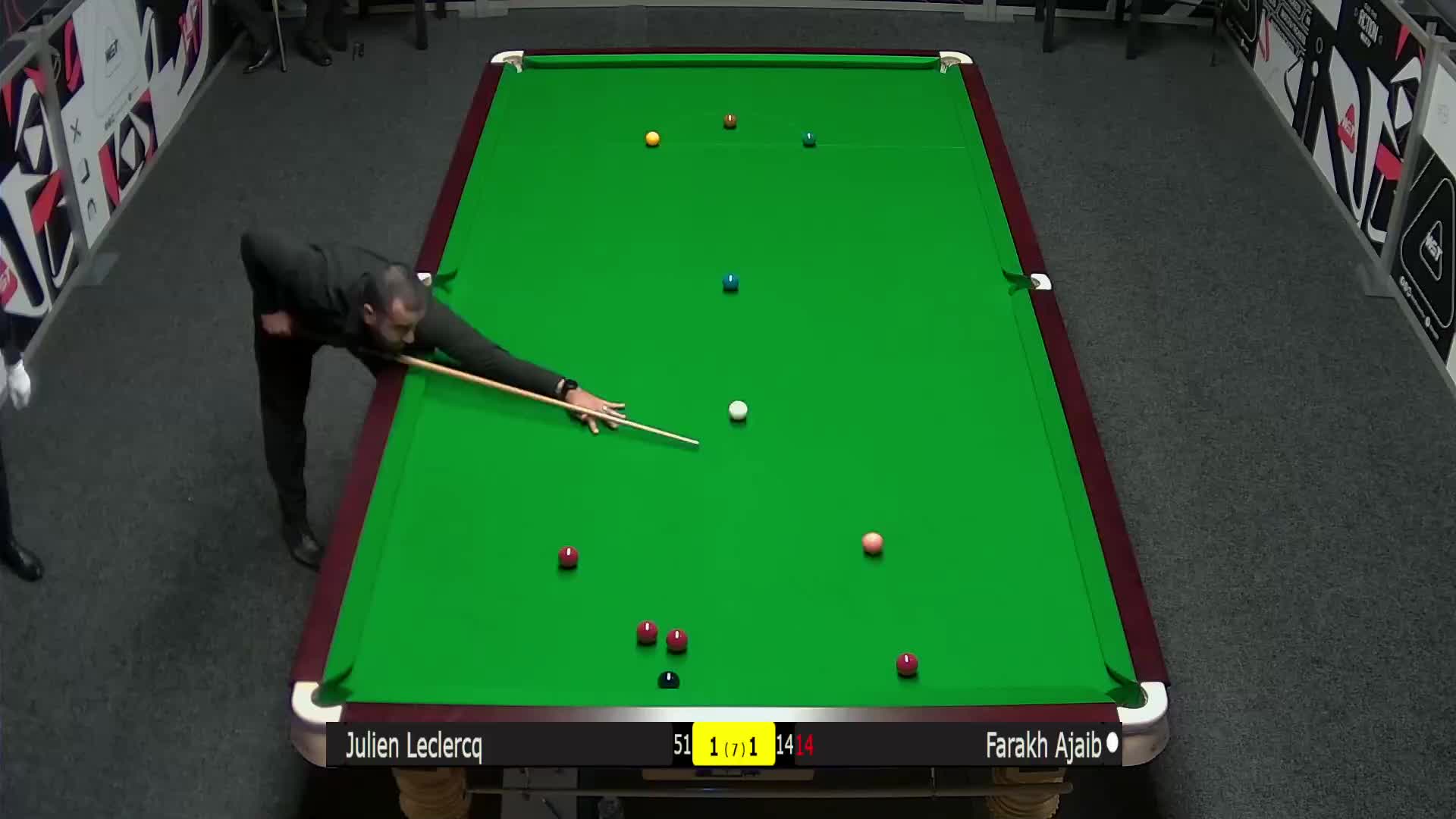 朱利安·勒克莱尔VS菲拉克·阿贾博 2024斯诺克北爱尔兰公开赛资格赛 清流