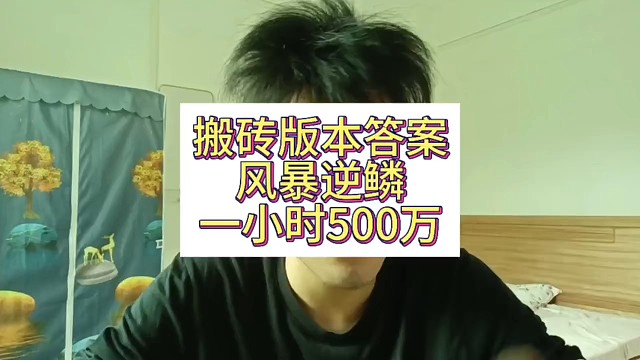 #DNF #DNF坤坤肝帝 #DNF金秋畅玩季 #地下城与勇士 搬砖版本答案风暴逆鳞，1小时500万