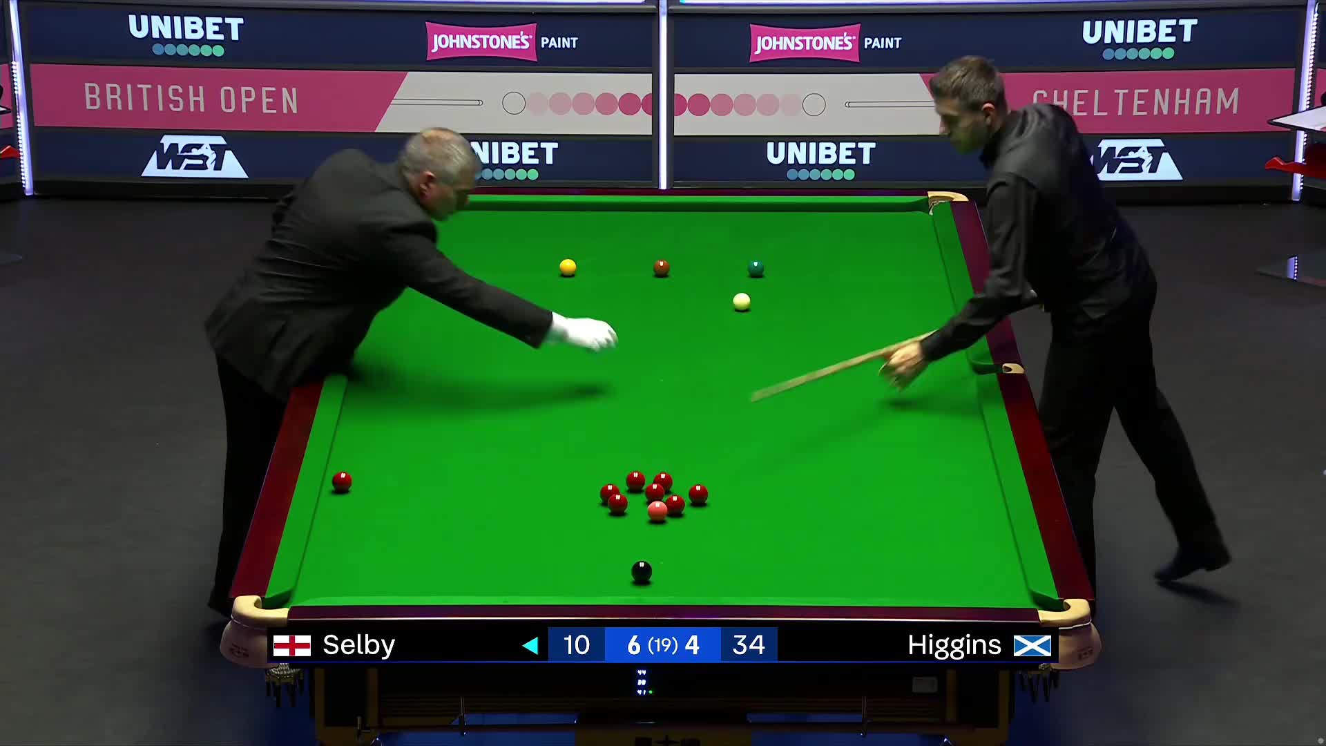 塞尔比VS希金斯 2024斯诺克英国公开赛第二阶段清流