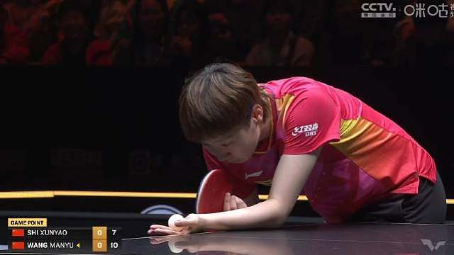 国乒内战太精彩，比分一直交替上升，第一轮就遇到真的太可惜了！第一局王曼昱11比7石洵瑶！
