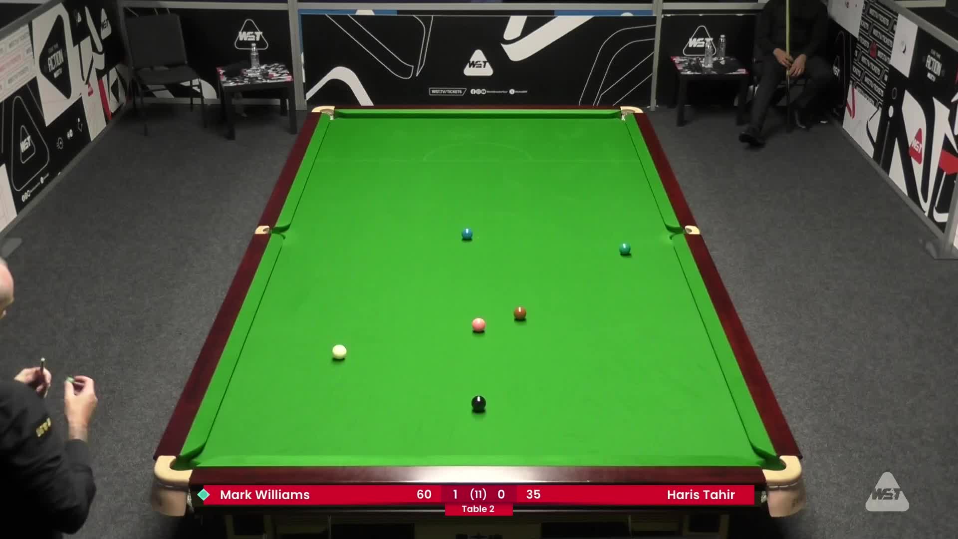 马克·威廉姆斯VS哈里斯·塔希尔 2024斯诺克国锦赛资格赛清流