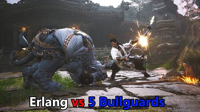 黑神话悟空：二郎神VS五个牯护院