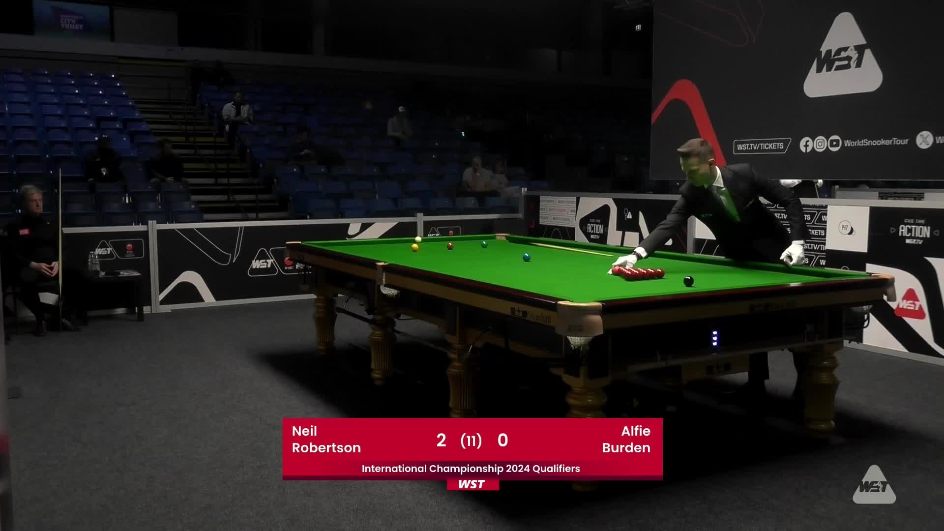 尼尔·罗伯逊VS阿尔菲·伯顿 2024斯诺克国锦赛资格赛清流