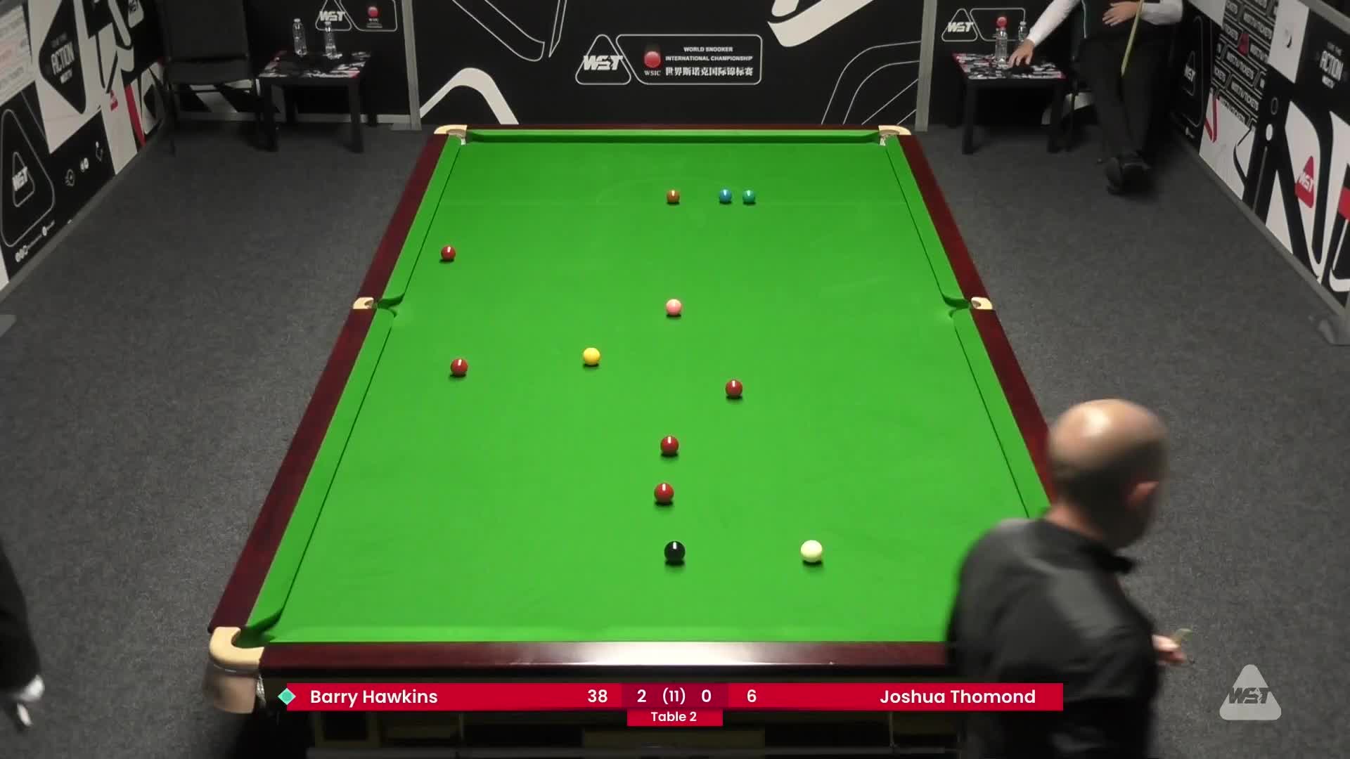 巴里·霍金斯VS约书亚·索蒙德 2024斯诺克国锦赛资格赛清流