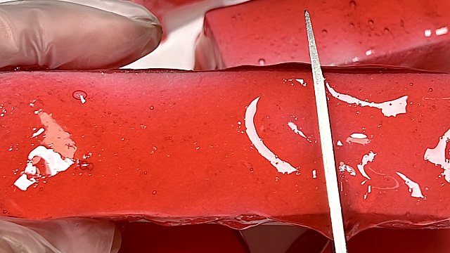 沉浸式剪一块山楂条果冻