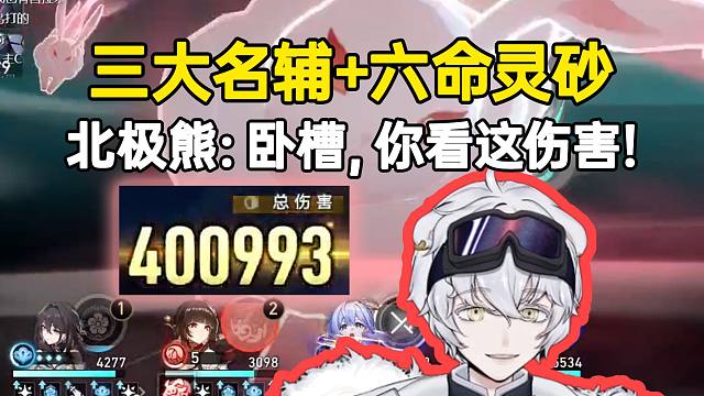 北极熊三大名辅搭配六命灵砂：卧槽，你看这伤害，真的不用主C了！