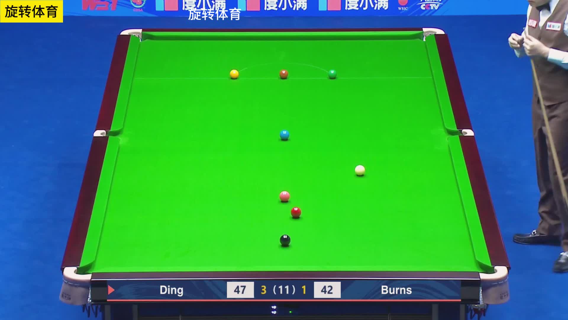 丁俊晖组合球强行进攻，反物理准度打疯了