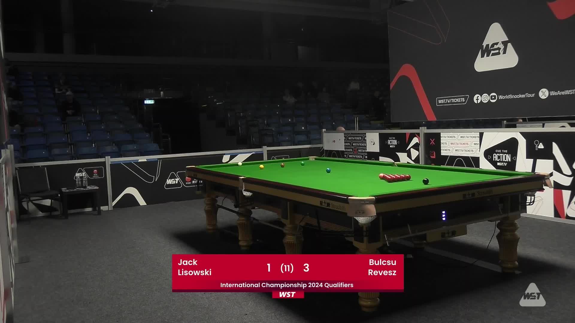 杰克·利索夫斯基VS布尔丘·雷韦兹 2024斯诺克国锦赛资格赛清流