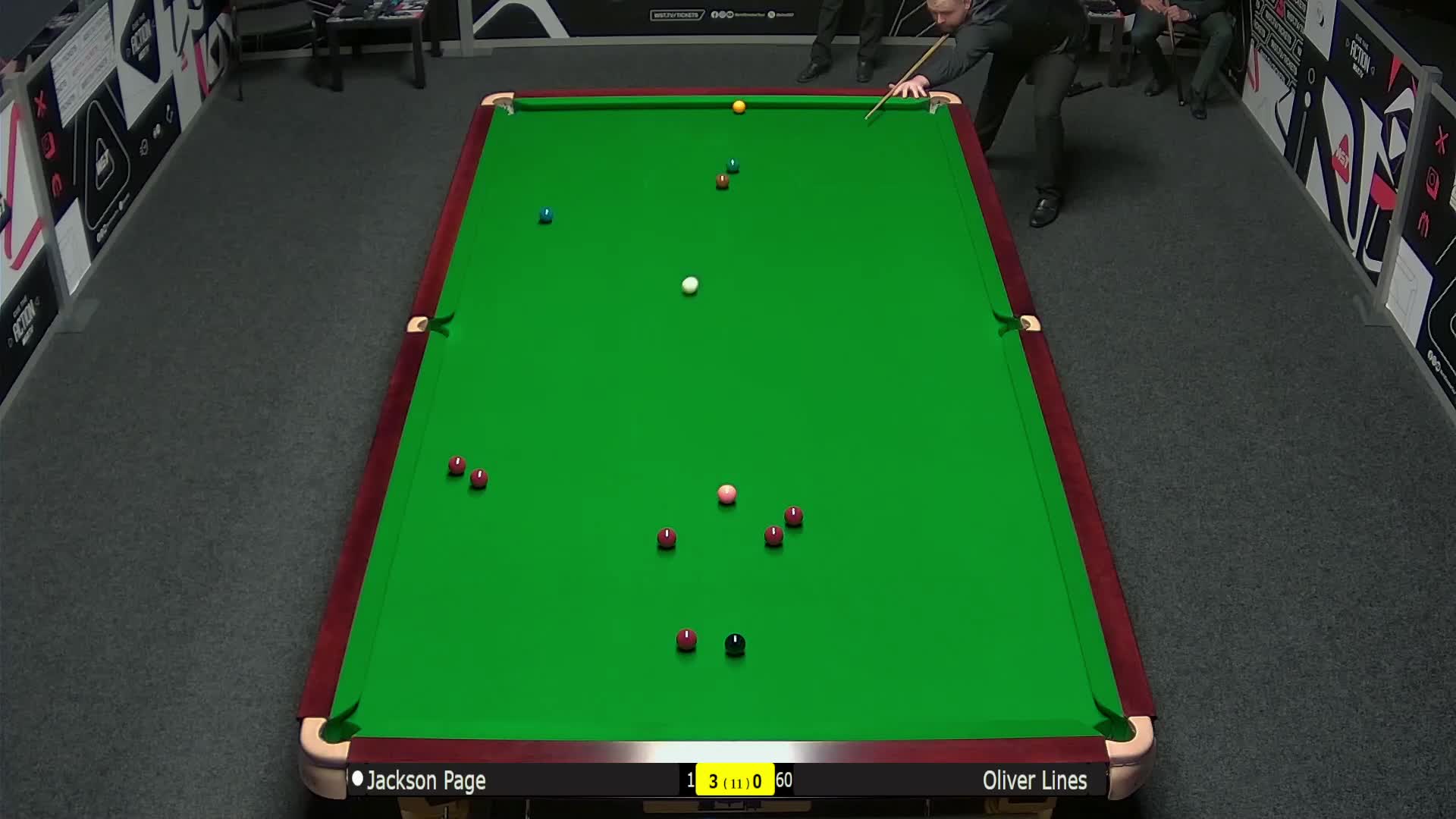 杰克逊·佩吉VS奥利弗·莱恩斯 2024斯诺克国锦赛资格赛清流