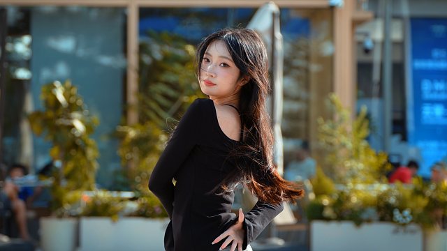 小源美晕！保利鱼珠自然光逆光大片随舞直拍 甜妹劲舞滴神 kpop