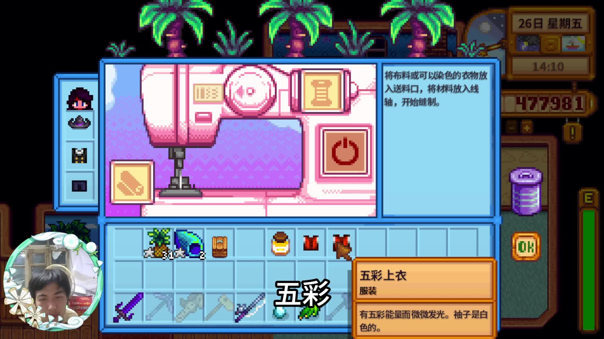 【星露谷物语】五彩衣