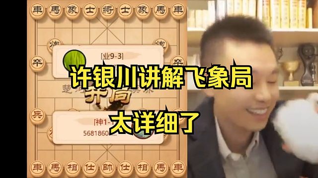 许银川讲解飞象局,太详细了