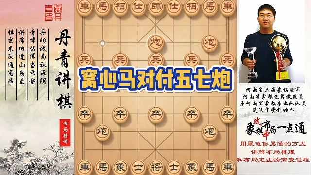 窝心马对付五七炮！如何快速提升象棋水平系统学棋？如何学习布局，中局，残局？少走弯路，真心教棋，带你上