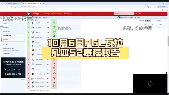 10月6日PGL瓦拉几亚S2赛程预告【DOTA2】
