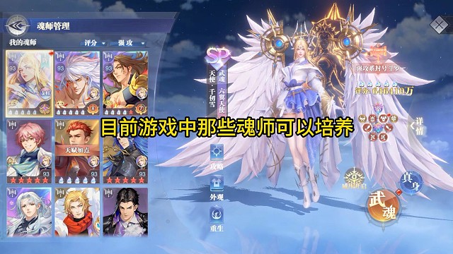 目前游戏中那些魂师值得培养