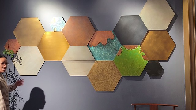 全能铜板定制来袭，门到背景墙一应俱全#中宝天一铜门 #上海#系统门 #别墅门