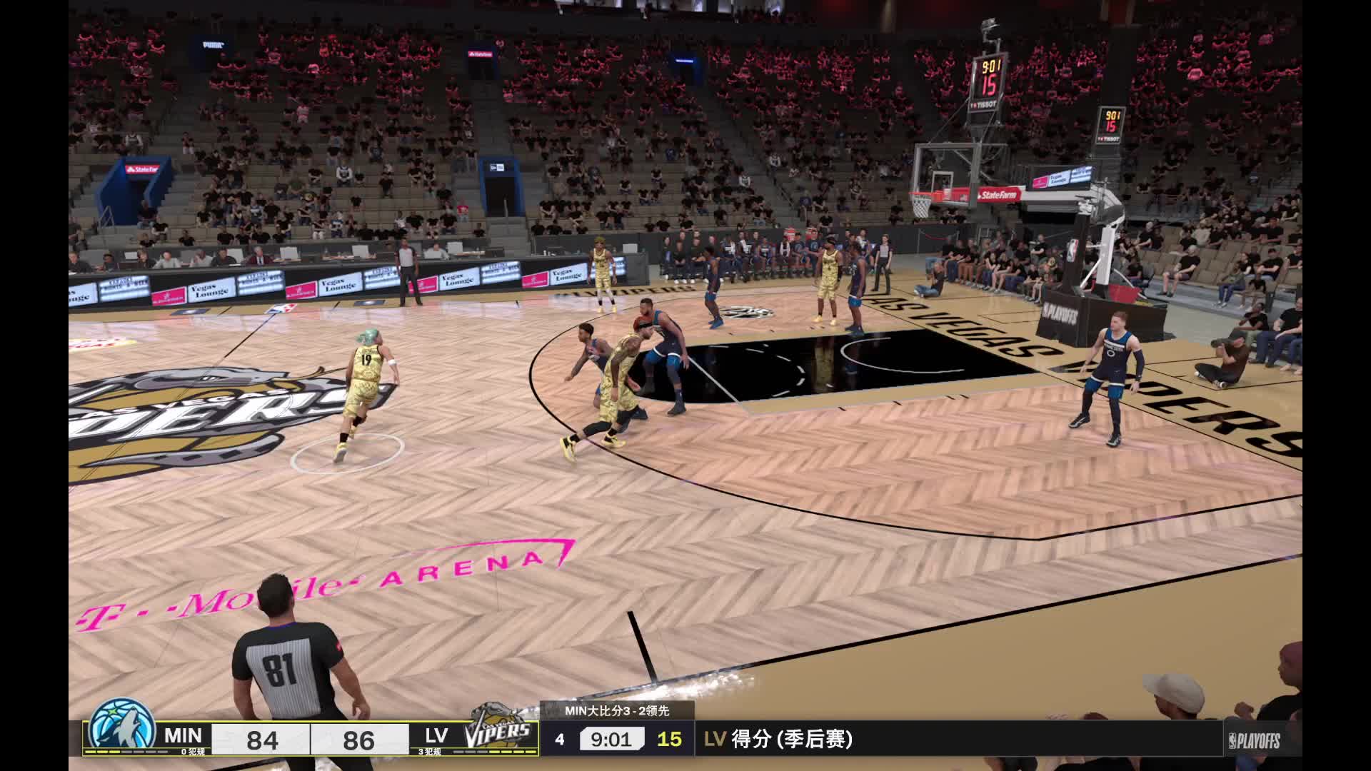 S2赛季-季后赛首轮G6 森林狼vs毒蛇 131-126 OT