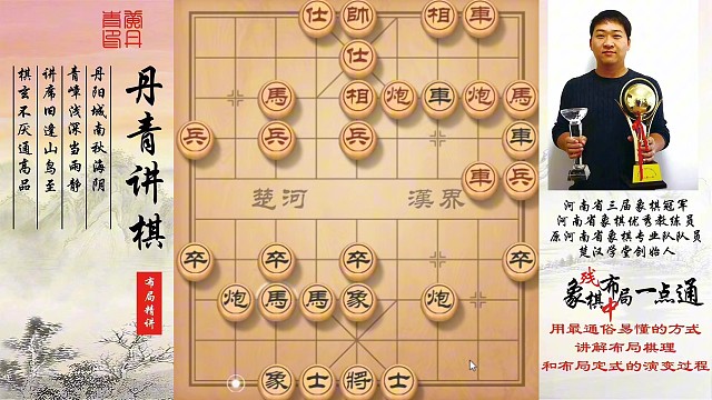 仙人指路转中炮的攻防要领！如何快速提升象棋水平系统学棋？如何学习布局，中局，残局？少走弯路，真心教棋