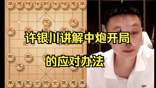 许银川教大家怎么对付中炮开局