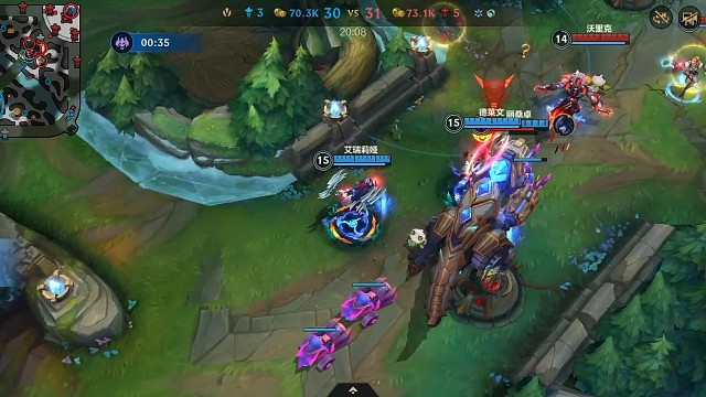 英雄联盟手游打野刀锋舞着四连破，大师赛