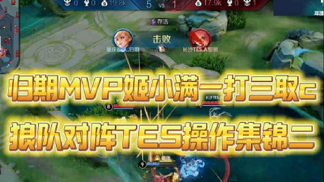归期MVP姬小满一打三取c
狼队对阵TESA操作集锦（二）