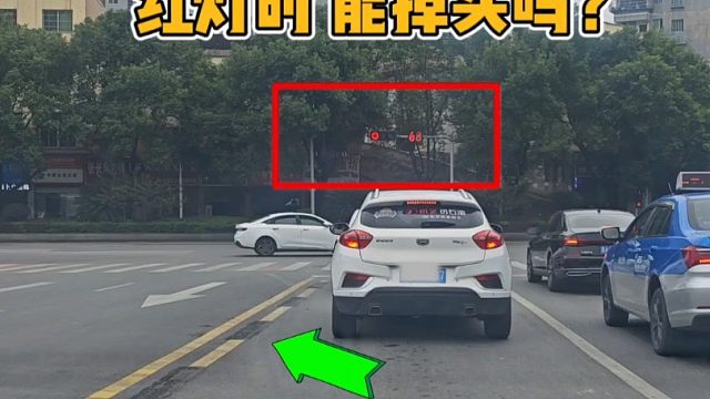 老司机们来说说，红灯时能不能掉头？
