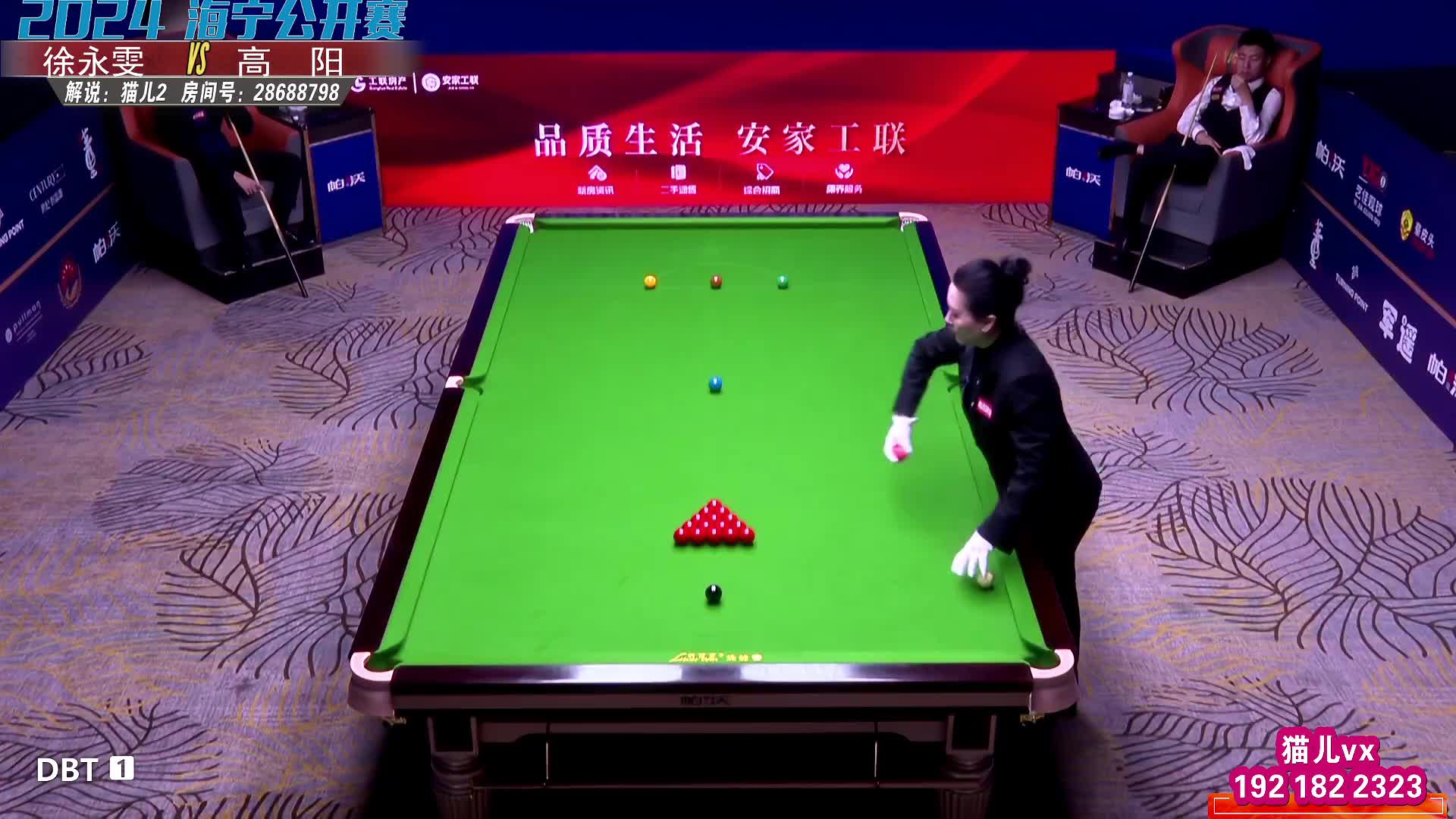 徐永雯VS高 阳2024中巡赛海宁公开赛 猫儿解说