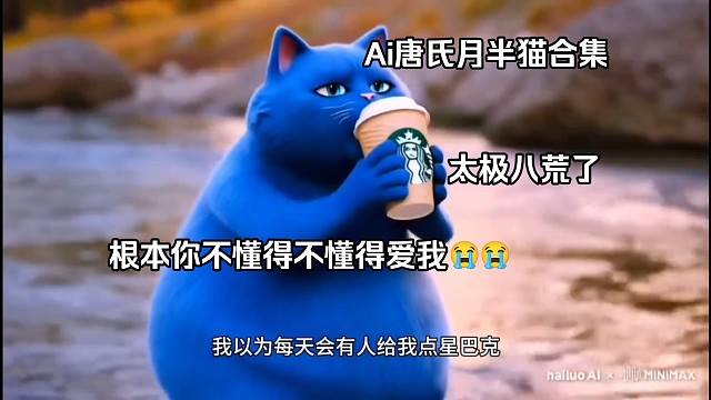 （3补） Ai唐氏月半猫合集，太极八荒了，看完想吃麦当劳，喝星巴克
