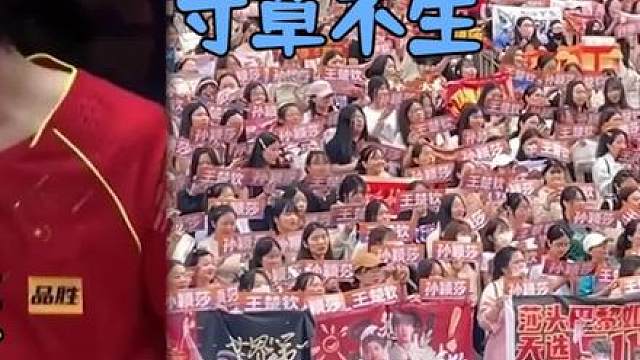 原来莎头和粉丝才是真正的双向奔赴！莎头将军将士们卯足劲喊加油 #中国乒乓 #乒乓球 #2024继续追