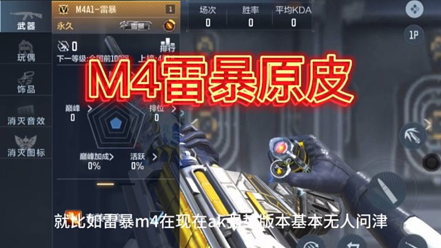 说实话这把武器如果不是很难返场的话我想很多人选择！隐藏版本的m4王者