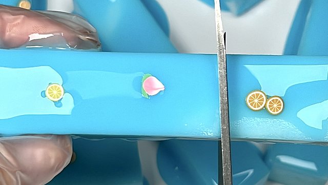 沉浸式剪天蓝色果冻条子～