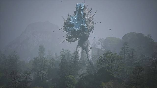 当黑神话小怪变大后，还挺有压迫感的