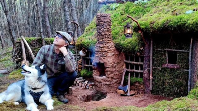 暴风雨即将来临，一人一狗荒野生存