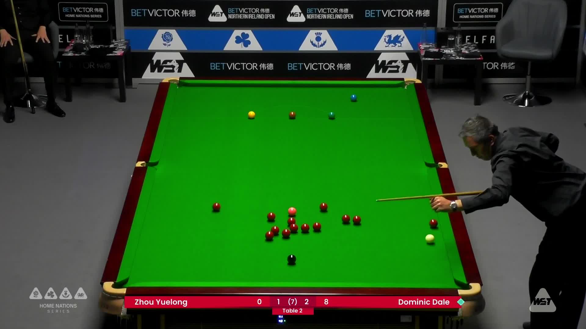 周跃龙VS多米尼克·戴尔 2024斯诺克北爱尔兰公开赛 清流