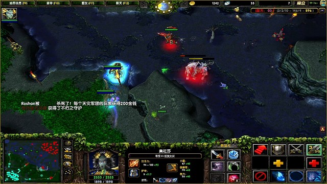 打赢了对面带盾的团