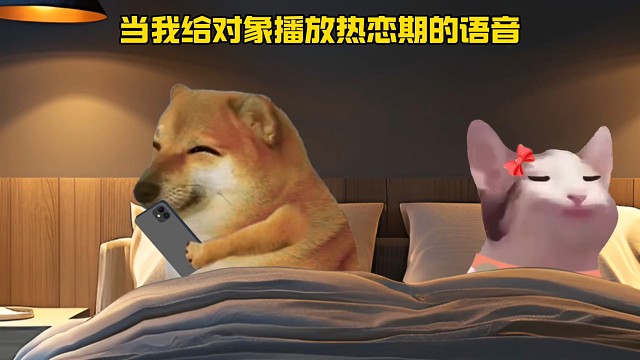 当我给对象播放热恋期的语音